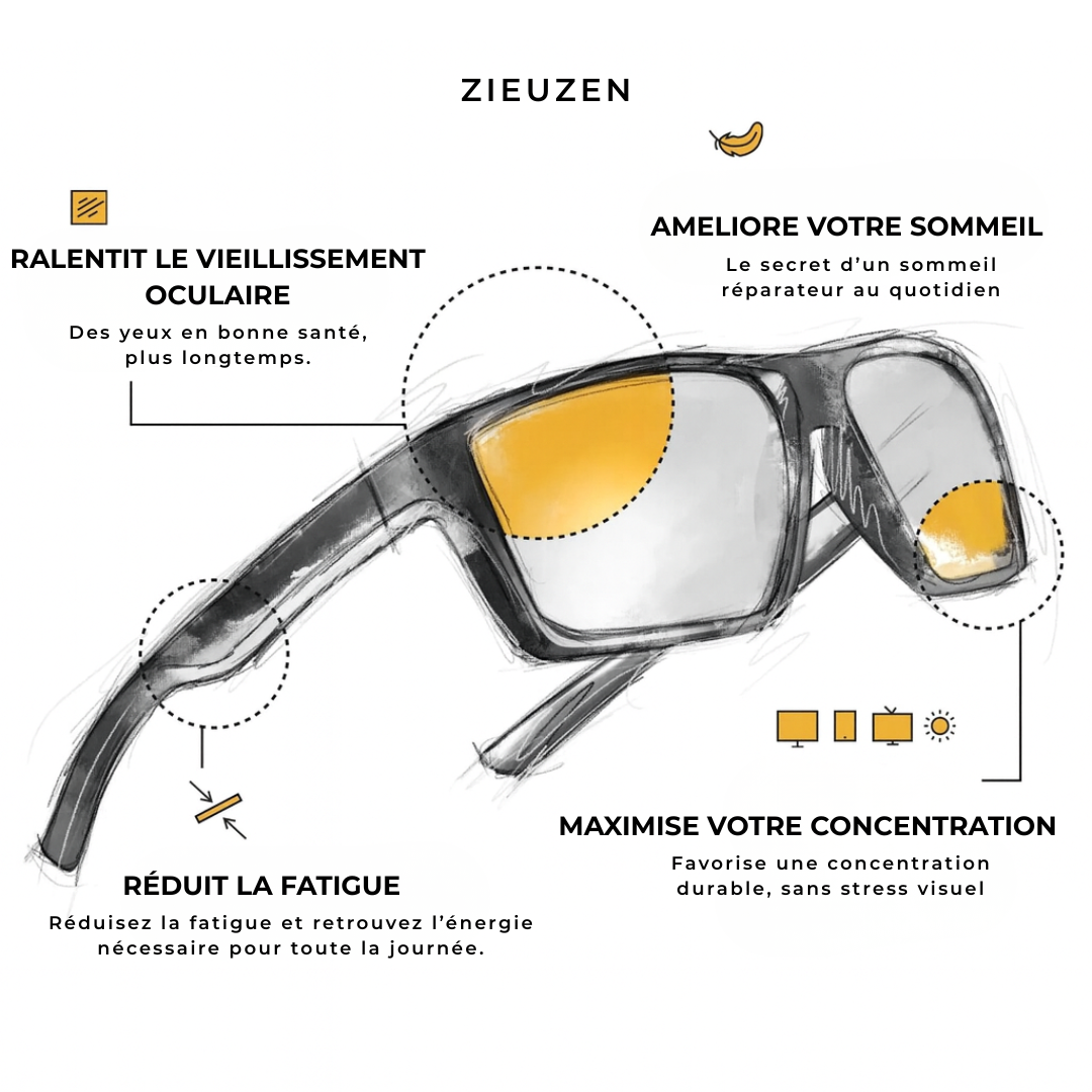 ZIEUZEN - Lunette de concentration et sommeil profond